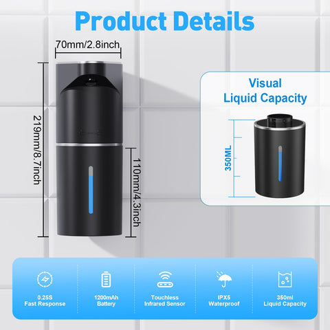 Fantictas dispenser uses infrared sensor for instant soap release.
