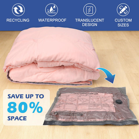 Fantictas vacuum bags with 4000Pa suction for fast compression