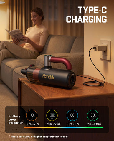 Fanttik Cruise V11 Apex sofa seams cleaning without hassle.