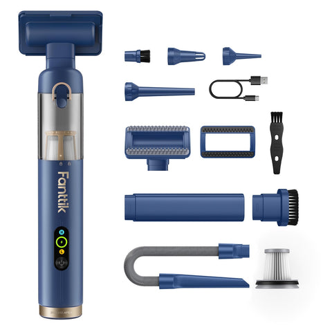 Fanttik Slim V10 APEX digital display shows real-time status for easy cleaning planning.