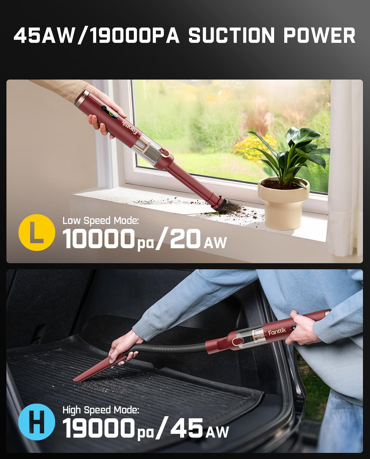 Fanttik Slim V10 Apex lightweight design for easy portability.