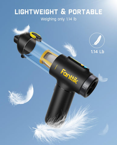 Fanttik Slim V10 Mix transparent dust container for easy monitoring