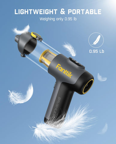 Fanttik Slim V9 Mix USB-C charging supports longer runtimes on the go.