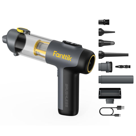 Fanttik Slim V9 Mix compact design for easy car interior cleaning and desk tidying.