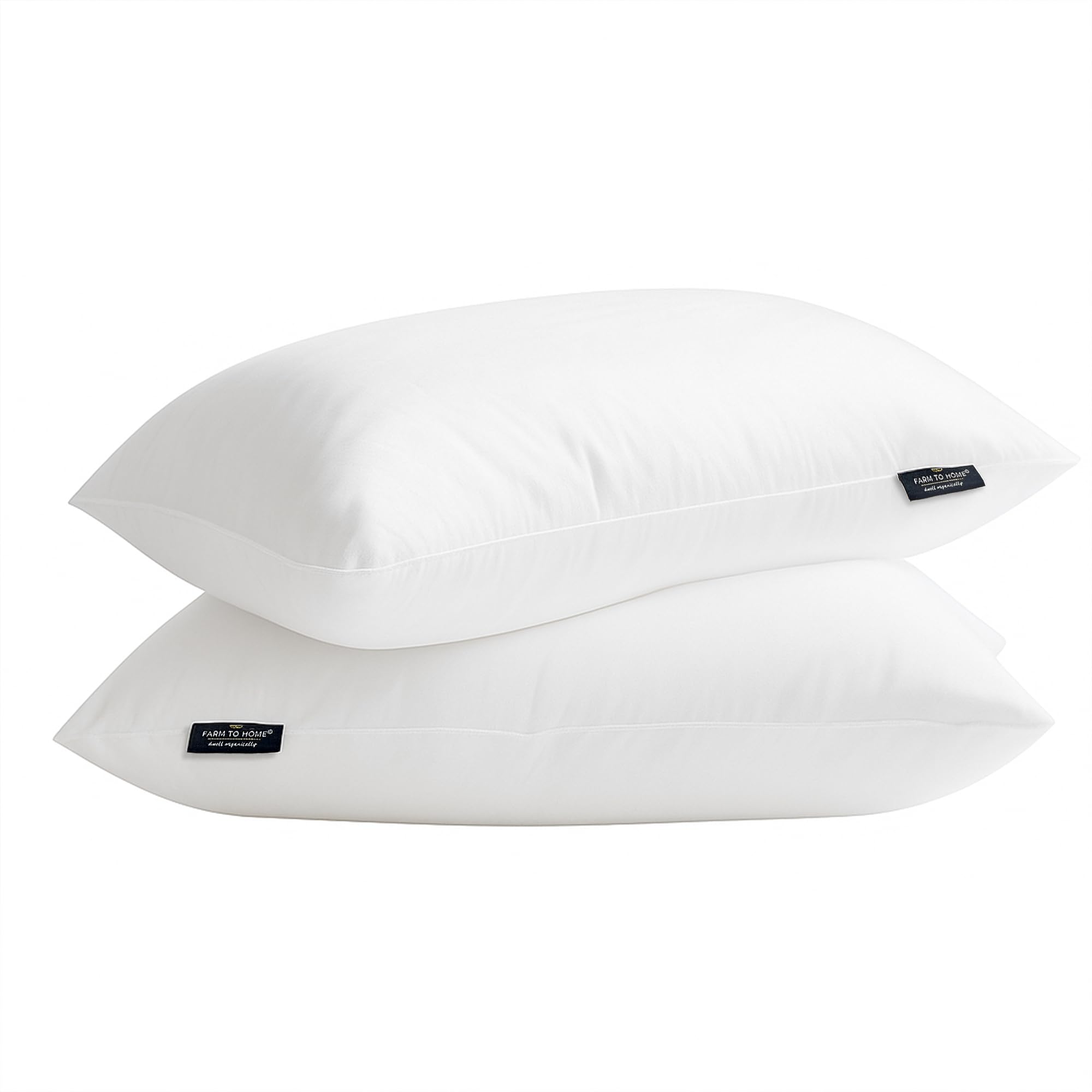 Farm To Home king pillow cover closeup showcasing breathable organic cotton weave