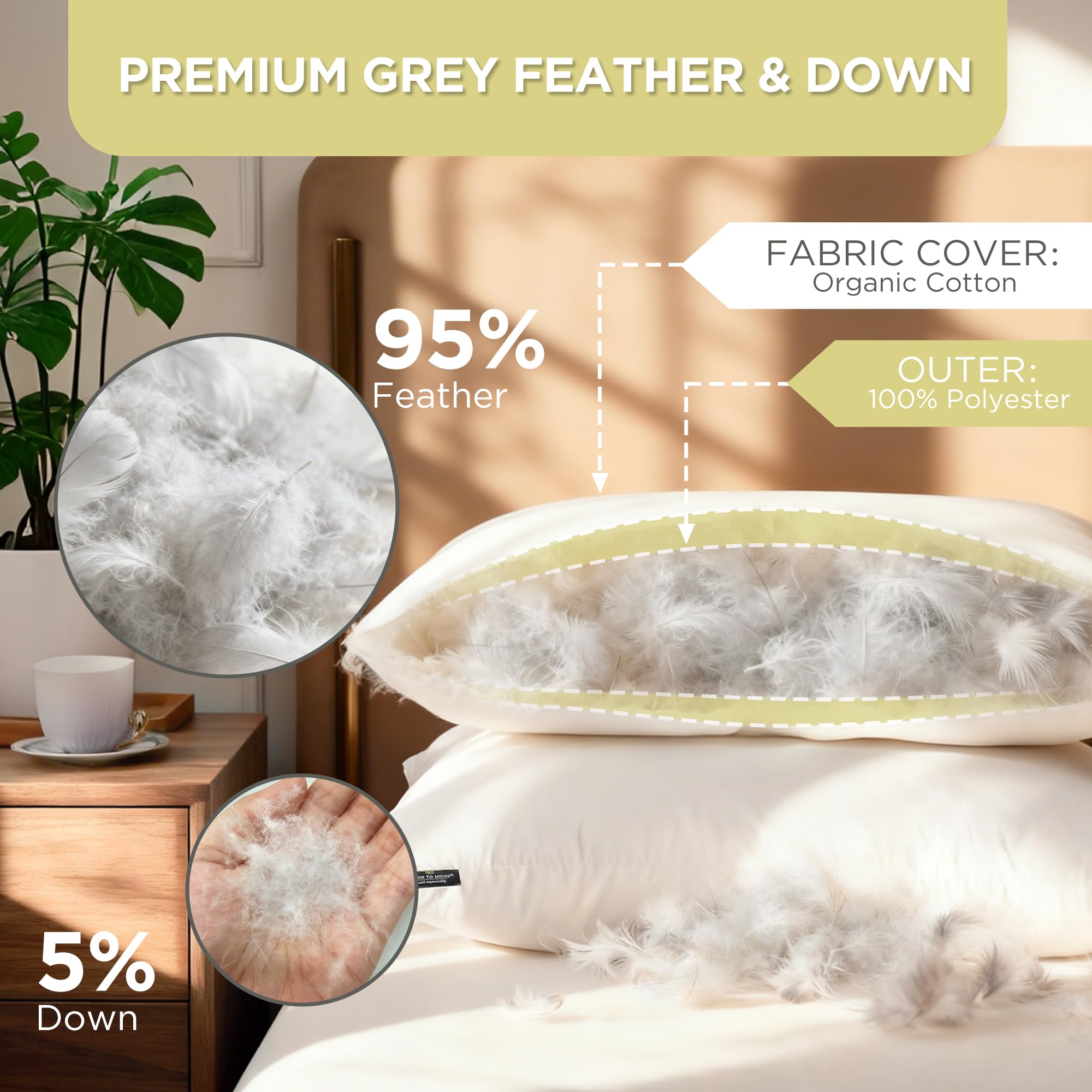 Farm to Home organic cotton cover close-up emphasizing breathable surface