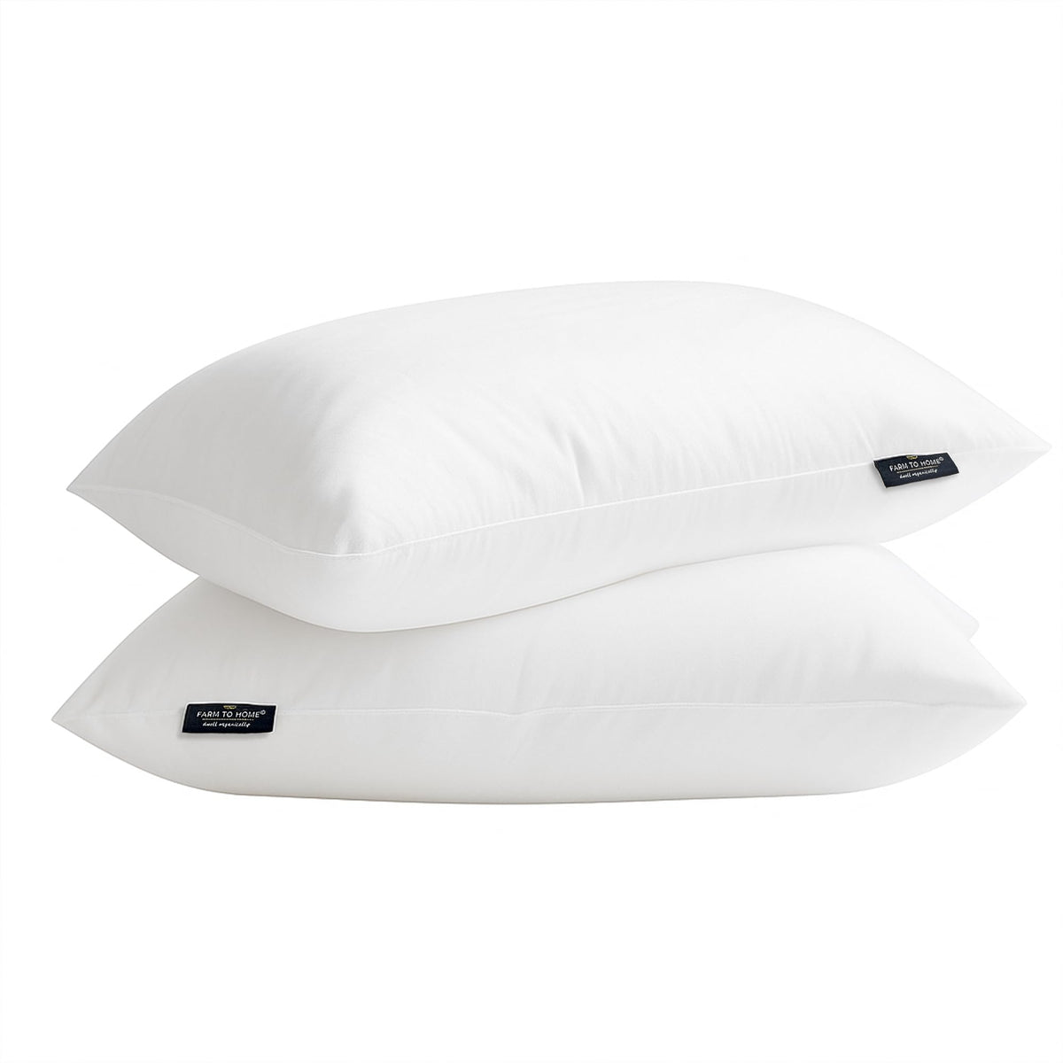 Farm To Home pillow cover close-up highlighting organic cotton softness for breathable comfort.