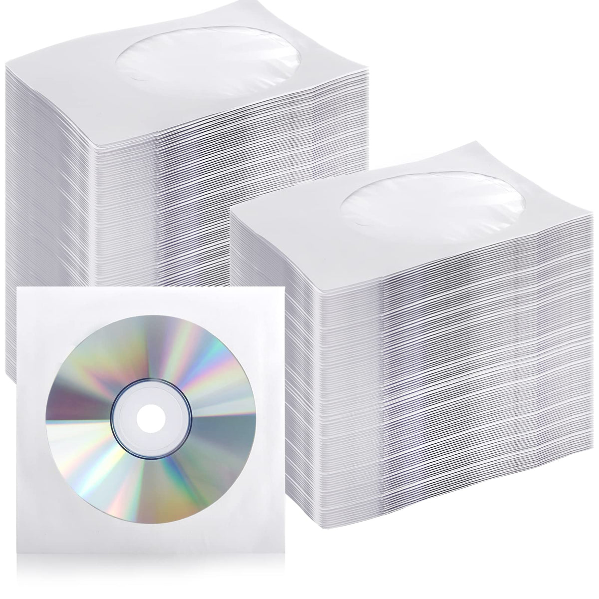 Fasmov CD/DVD sleeve with clear window for quick viewing and identification.