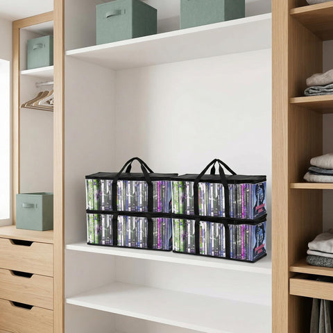 Fasmov compact shelf-friendly storage bags optimize home organization
