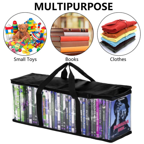 Fasmov media organization bags help tidy entertainment spaces