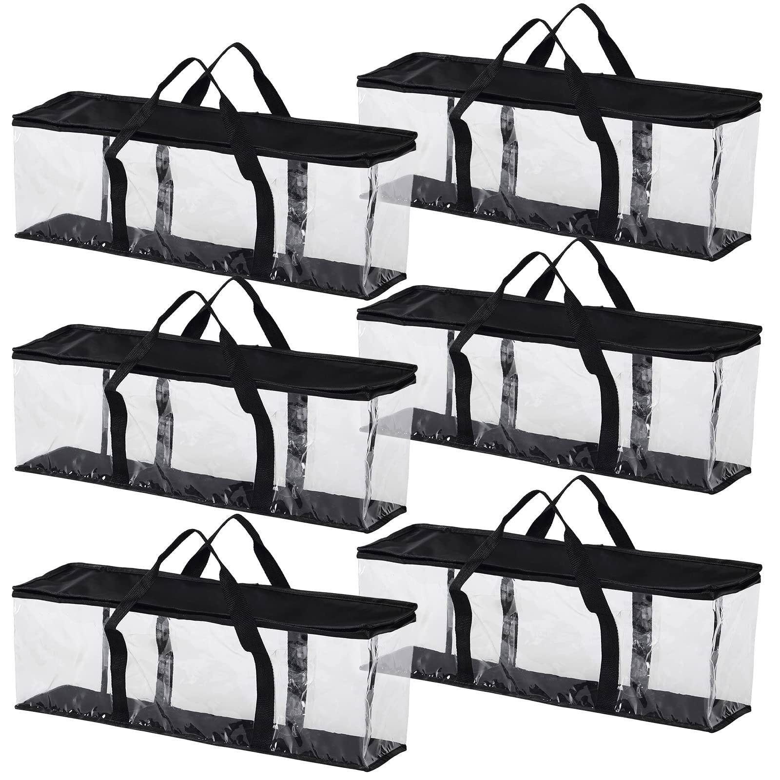Fasmov six-pack DVD storage bags with reinforced handles for easy transport