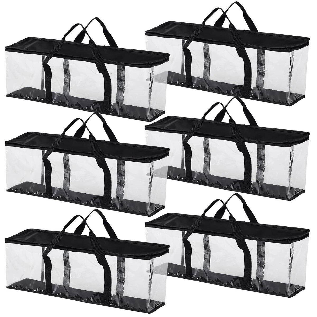Fasmov six-pack DVD storage bags with reinforced handles for easy transport