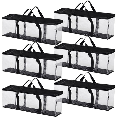 Fasmov six-pack DVD storage bags with reinforced handles for easy transport