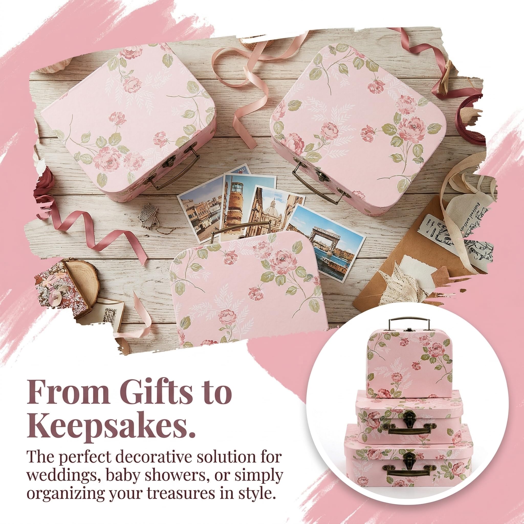 Fasmov pink storage solution keeps keepsakes organized and accessible