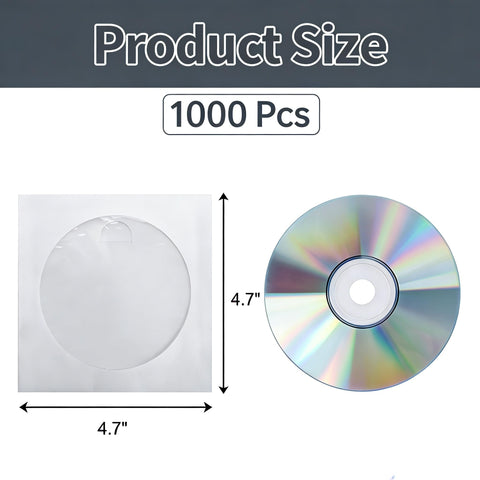 Fasmov thick white paper sleeve shown for durable disc storage.
