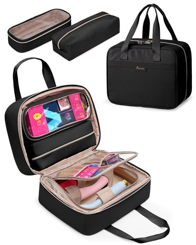 Fasrom discreet toy bag with a lockable zipper for private storage at home or on the move.