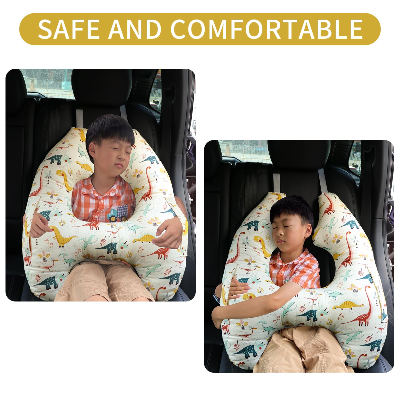 FASTSPOK travel cushion helps protect the cervical spine on long trips.