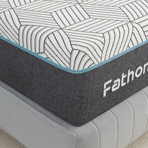 FATHOM Firm Twin Mattress fiberglass-free cover enhances safety and cleaning.
