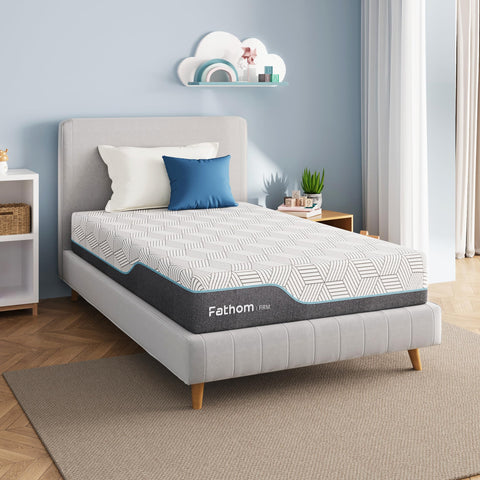 FATHOM Firm Twin Mattress in-box delivery ready for easy setup.