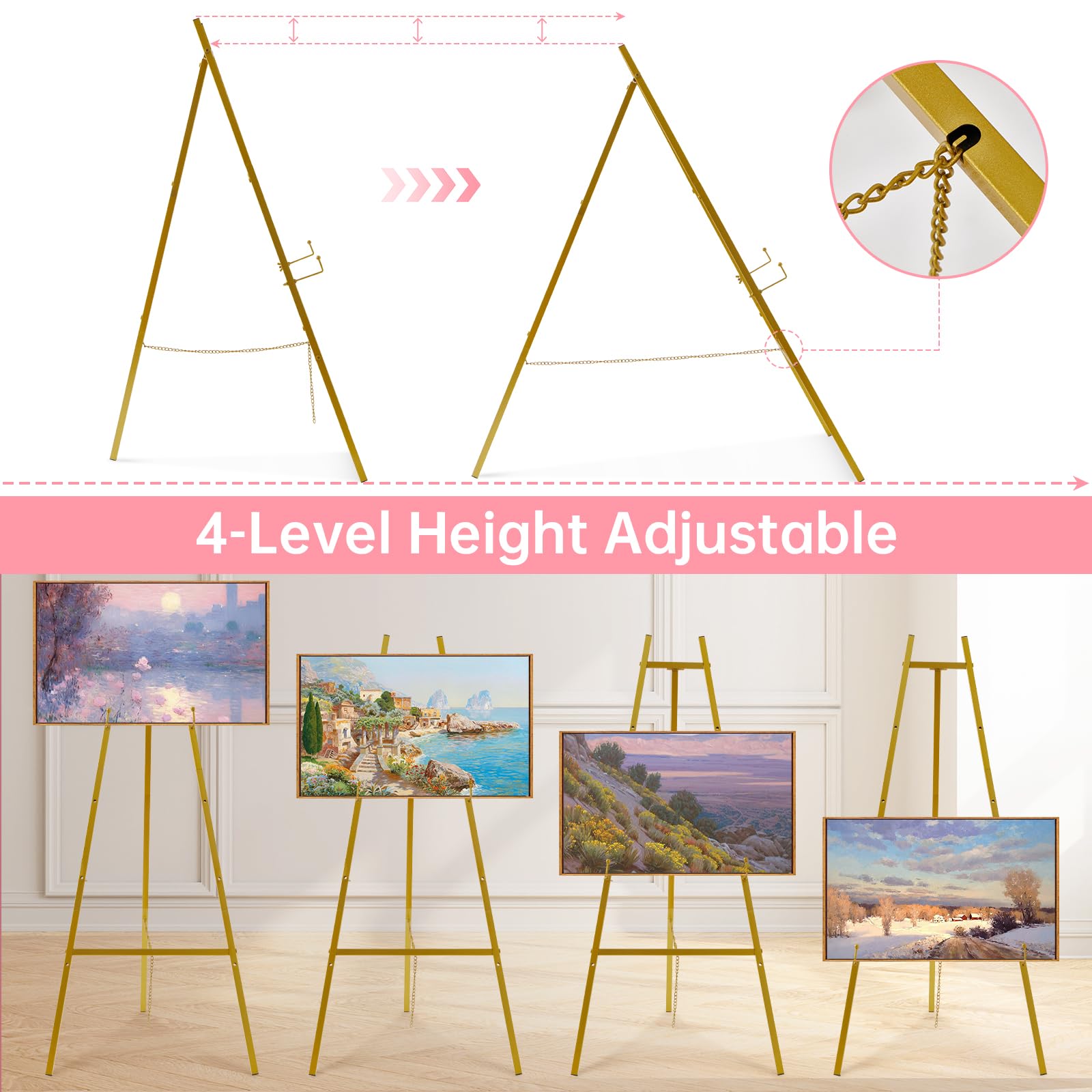 Fatilin wedding sign display easel ideal for ceremonies and receptions.