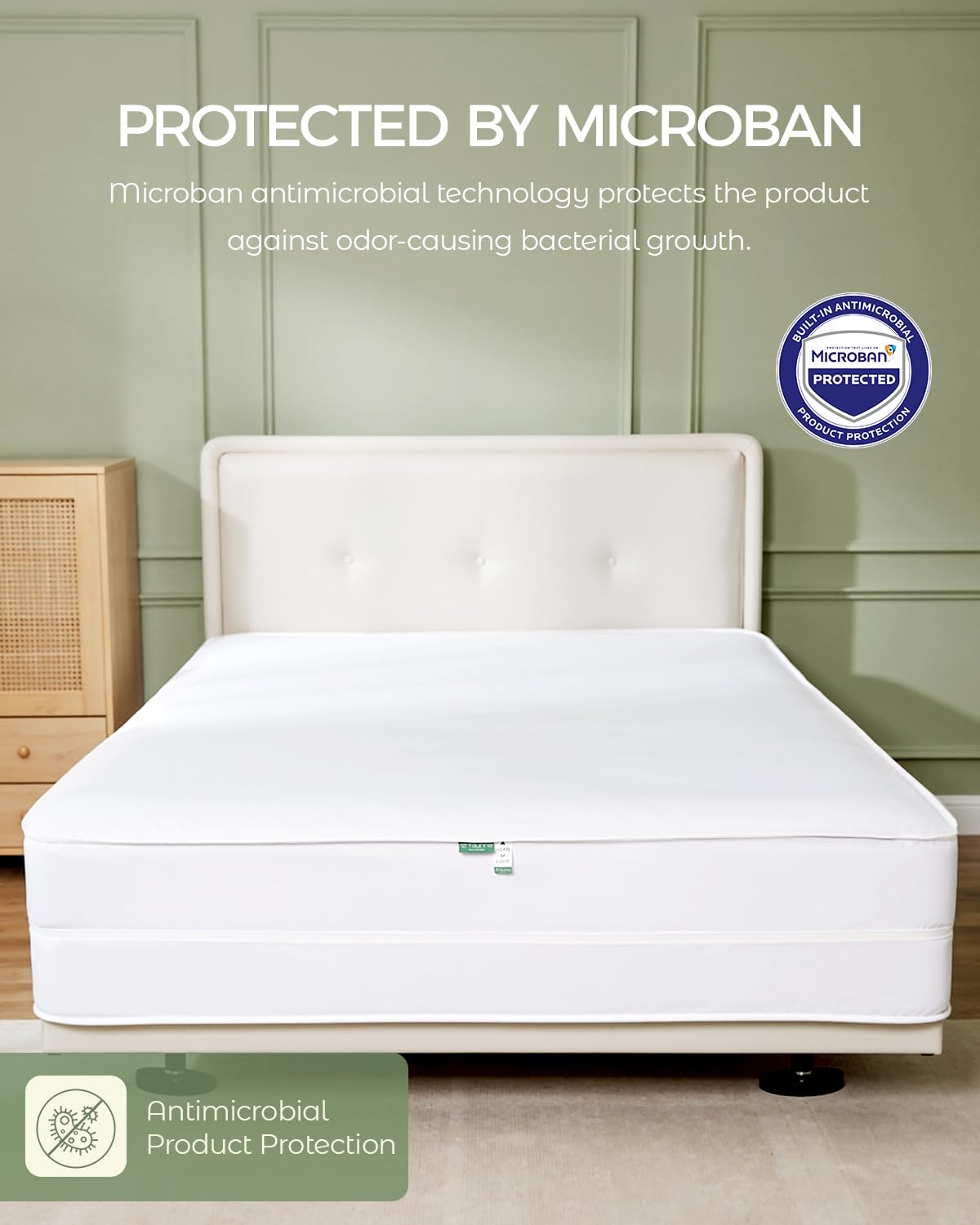 FAUNNA 360-degree-protection keeps the entire mattress encased and shielded.