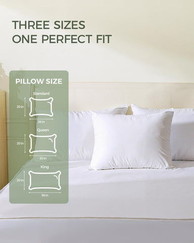 FAUNNA four-pack queen pillow protectors keeps pillows clean and inviting