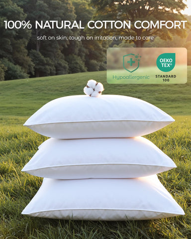 FAUNNA antimicrobial pillow protector with Microban helps maintain freshness between washes