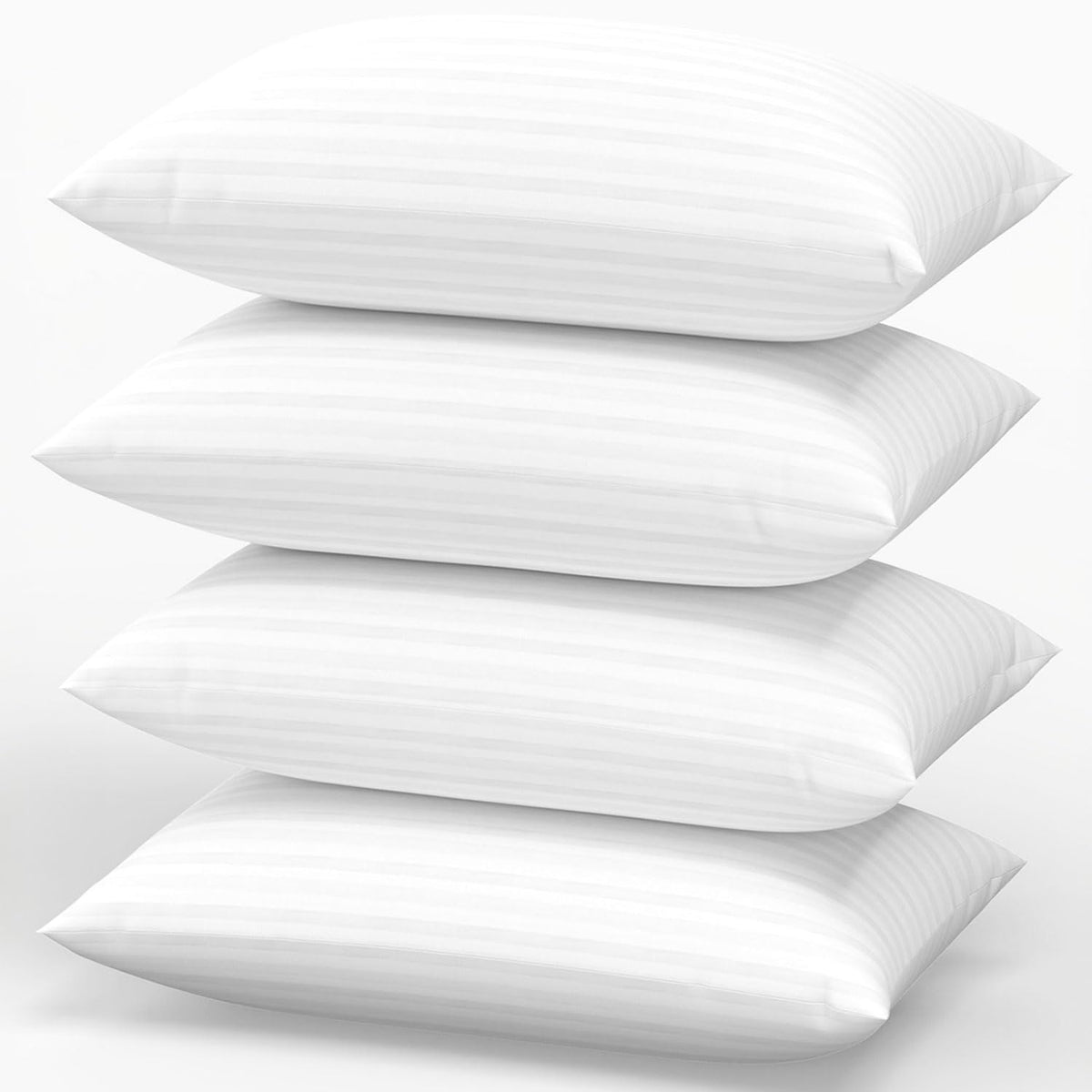 Favocama standard 4-pack pillows on bed for restful nights