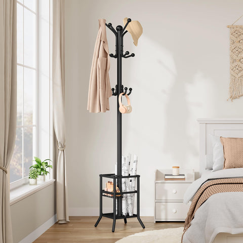 FAVOOSTY entryway coat tree enhances hallway organization