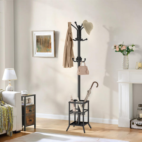 FAVOOSTY lightweight metal design coat rack for easy relocation