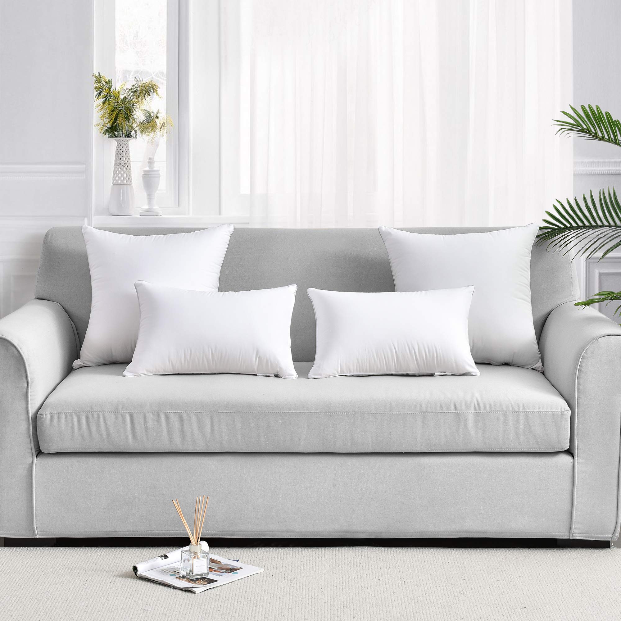 FAVRIQ 3D polyester fill provides resilient support with down-like feel without dust
