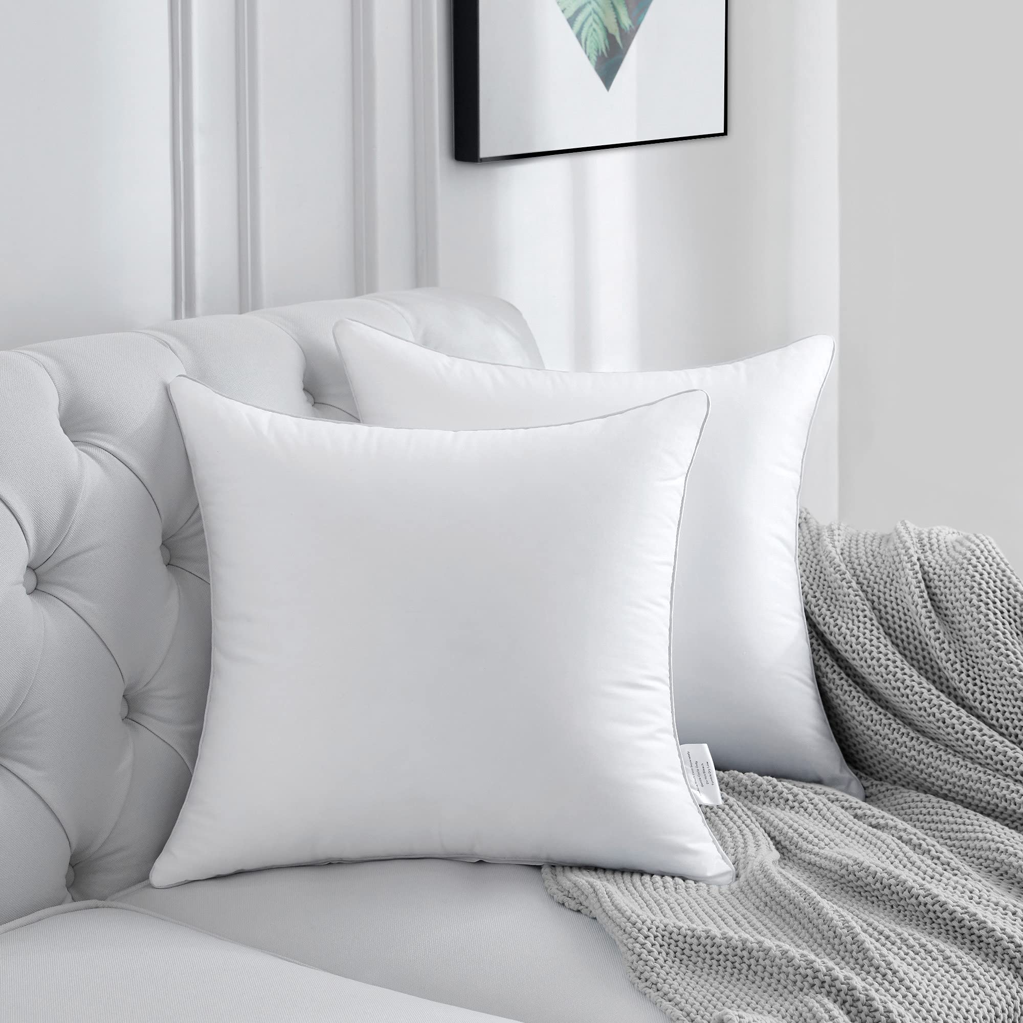 Favriq 20x20 pillow inserts unboxed ready to enhance living space