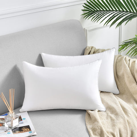 FAVRIQ cotton cover pillow inserts showcase breathable texture for skin-friendly comfort