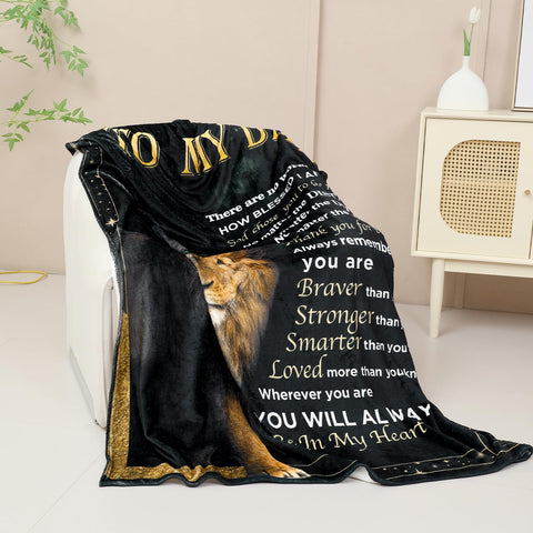 Favwgik dad blanket 60x80 displayed, extra coverage for family time