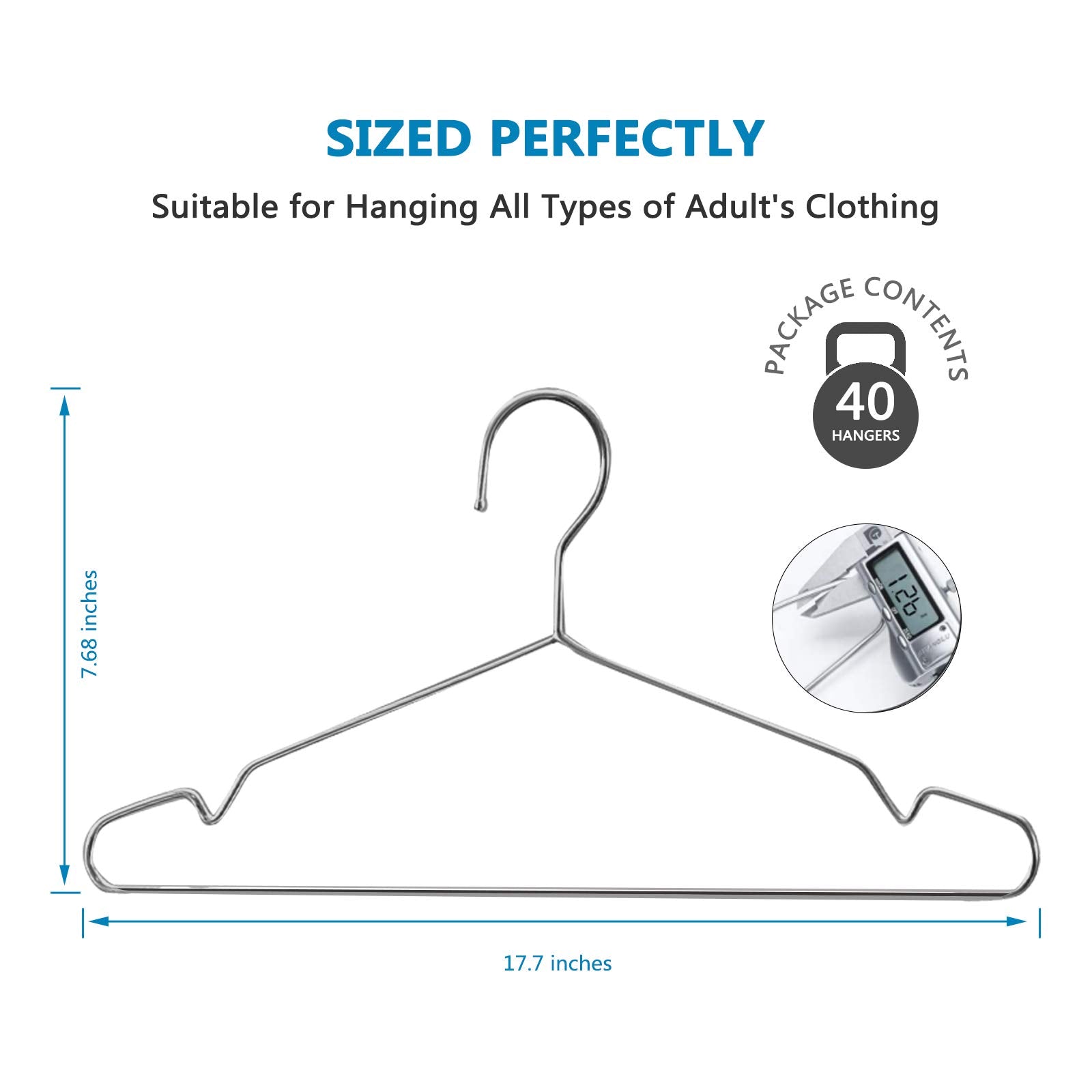 Fayleeko heavy-duty stainless steel hangers suitable for damp spaces