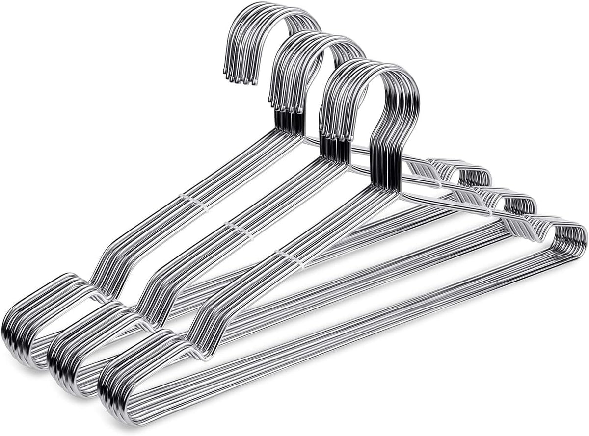Fayleeko wire hanger ultra thin 16.5 inch close up for space saving closet organization