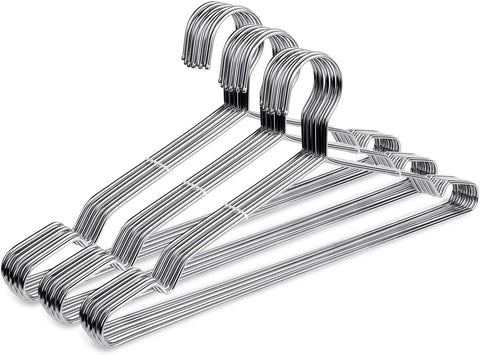 Fayleeko wire hanger ultra thin 16.5 inch close up for space saving closet organization