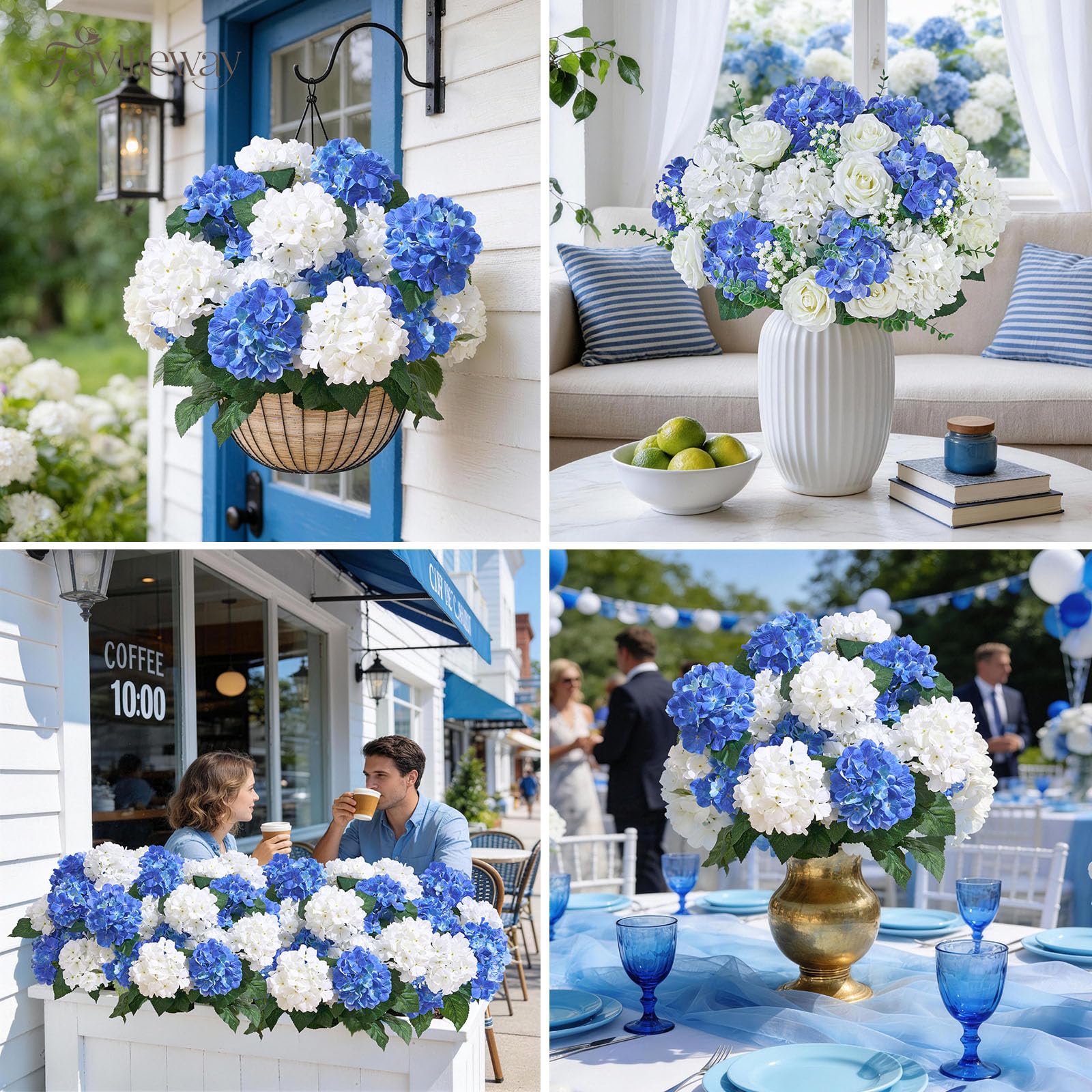 Faylifeway outdoor hydrangea all season decor enhances seasonal displays