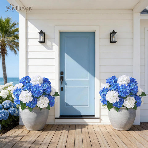Faylifeway outdoor hydrangea porch decor ideal for porches and fences