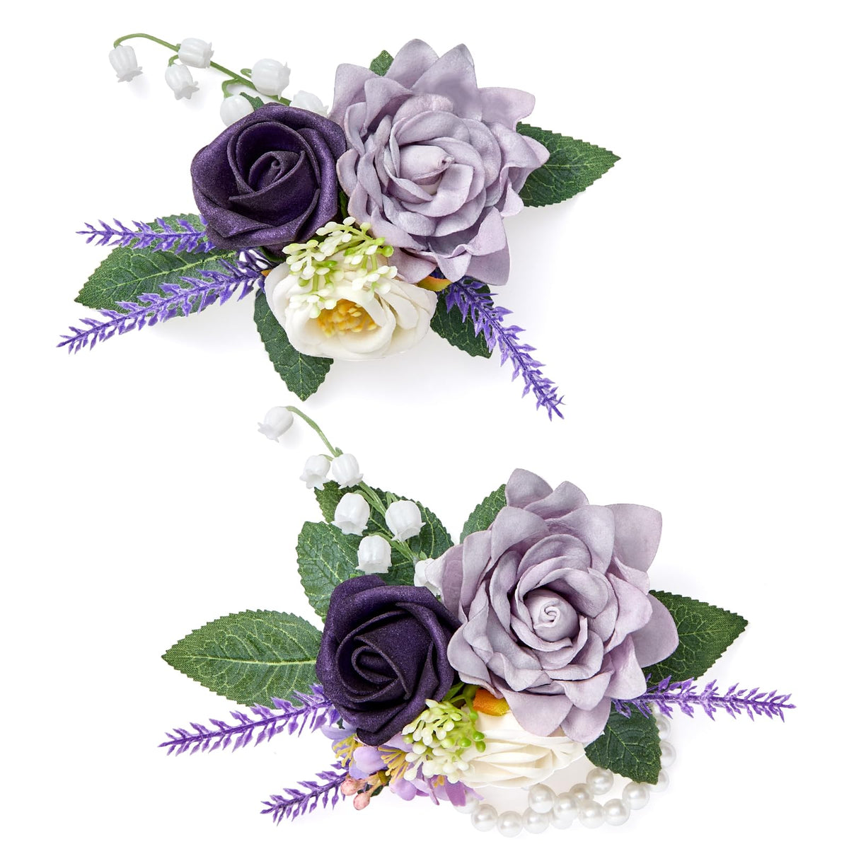 Faylifeway Rose Purple Corsage and Boutonniere set adds timeless elegance for weddings and proms