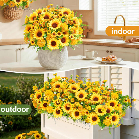 Faylifeway sunflowers full display eight bundles ready for planters