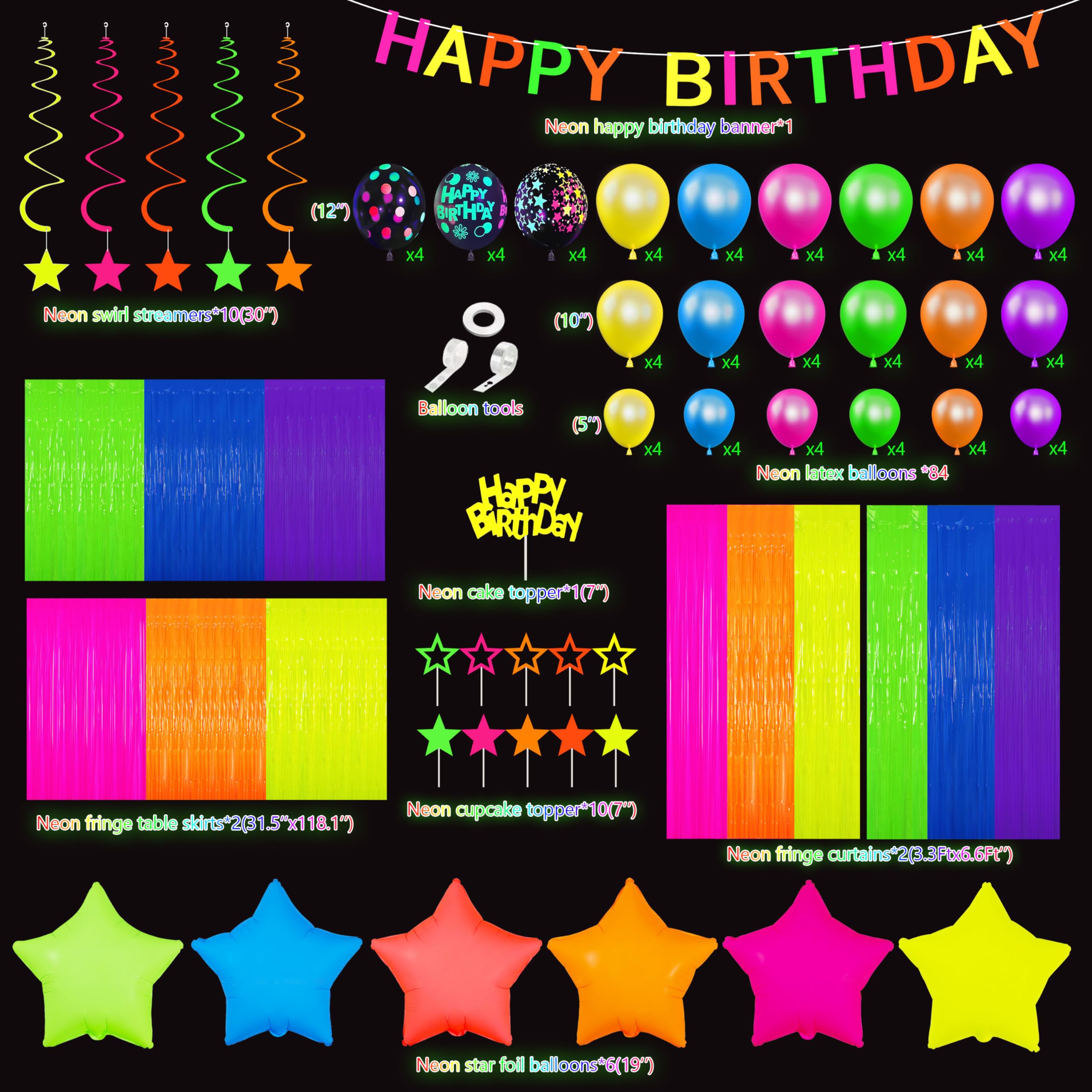 Fayoo balloon garland arch kit creates seamless glow decor