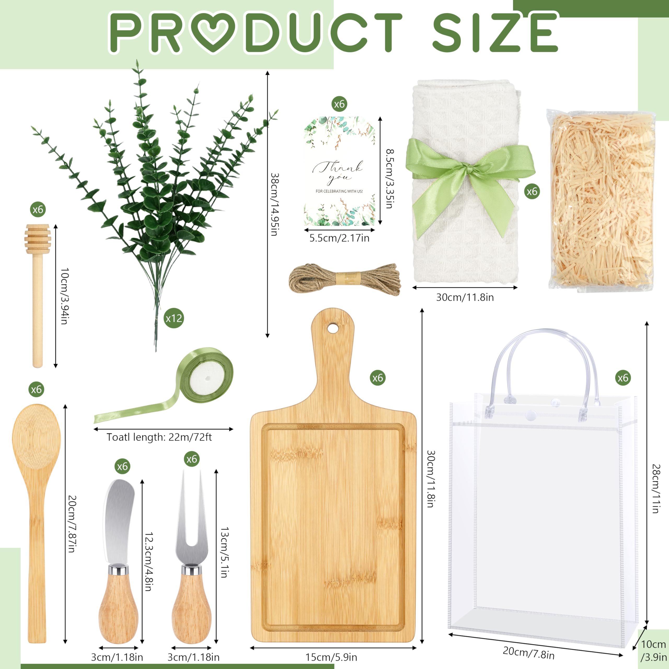 Fayoo bamboo cutting boards set, sturdy for party appetizers