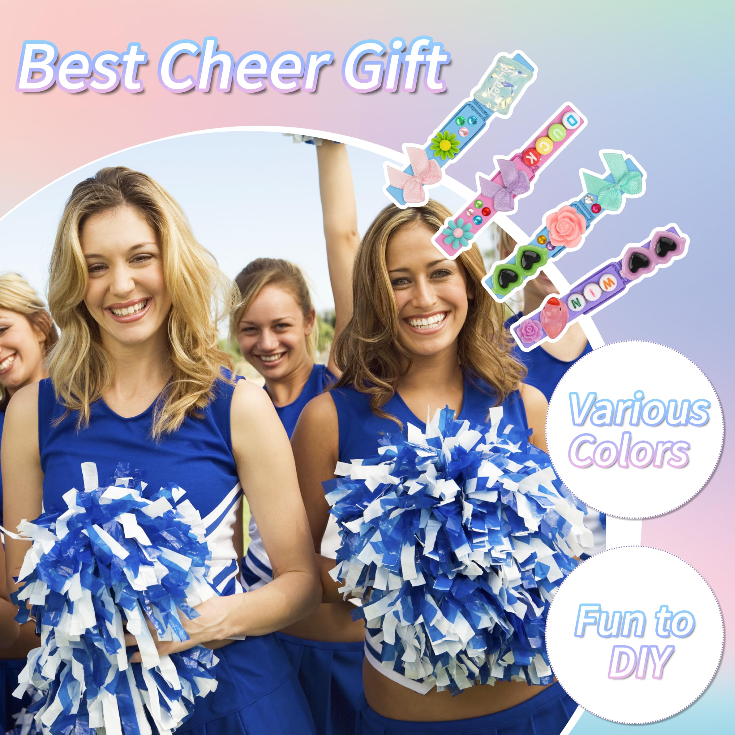 Fayoo glitter bottles bring sparkle to DIY cheer crafts and decorations.