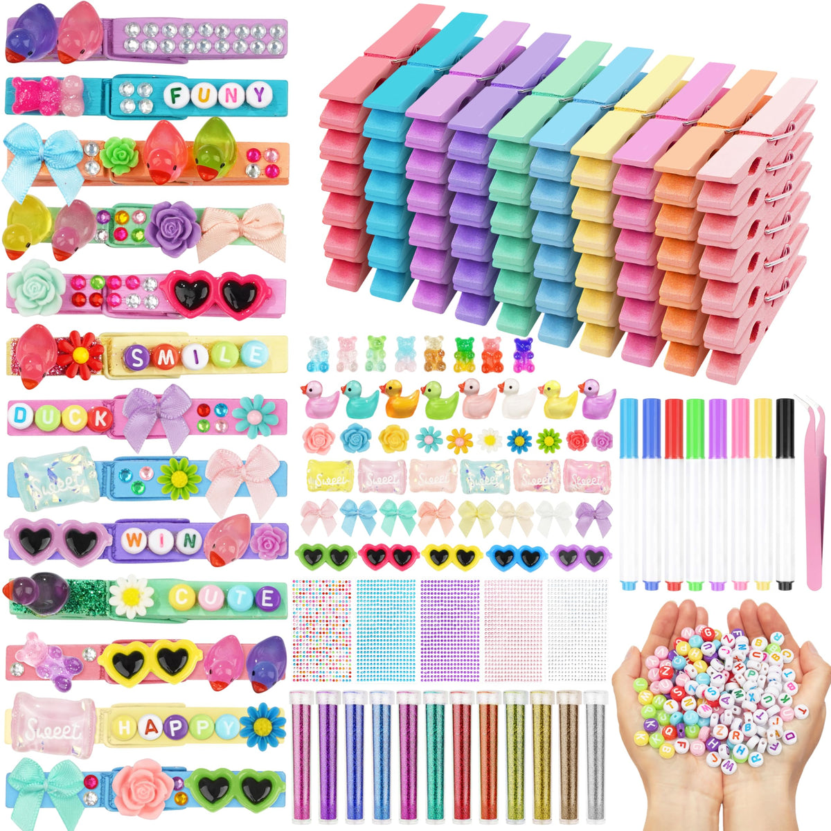 Fayoo wooden clips for backpacks showcase durable, customizable cheer pin decor.