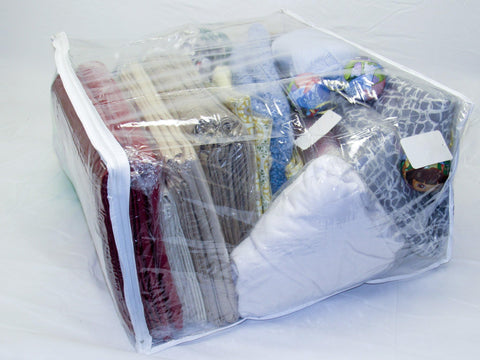 FBA 24x20x11 bag suitable for king or queen bedding storage.