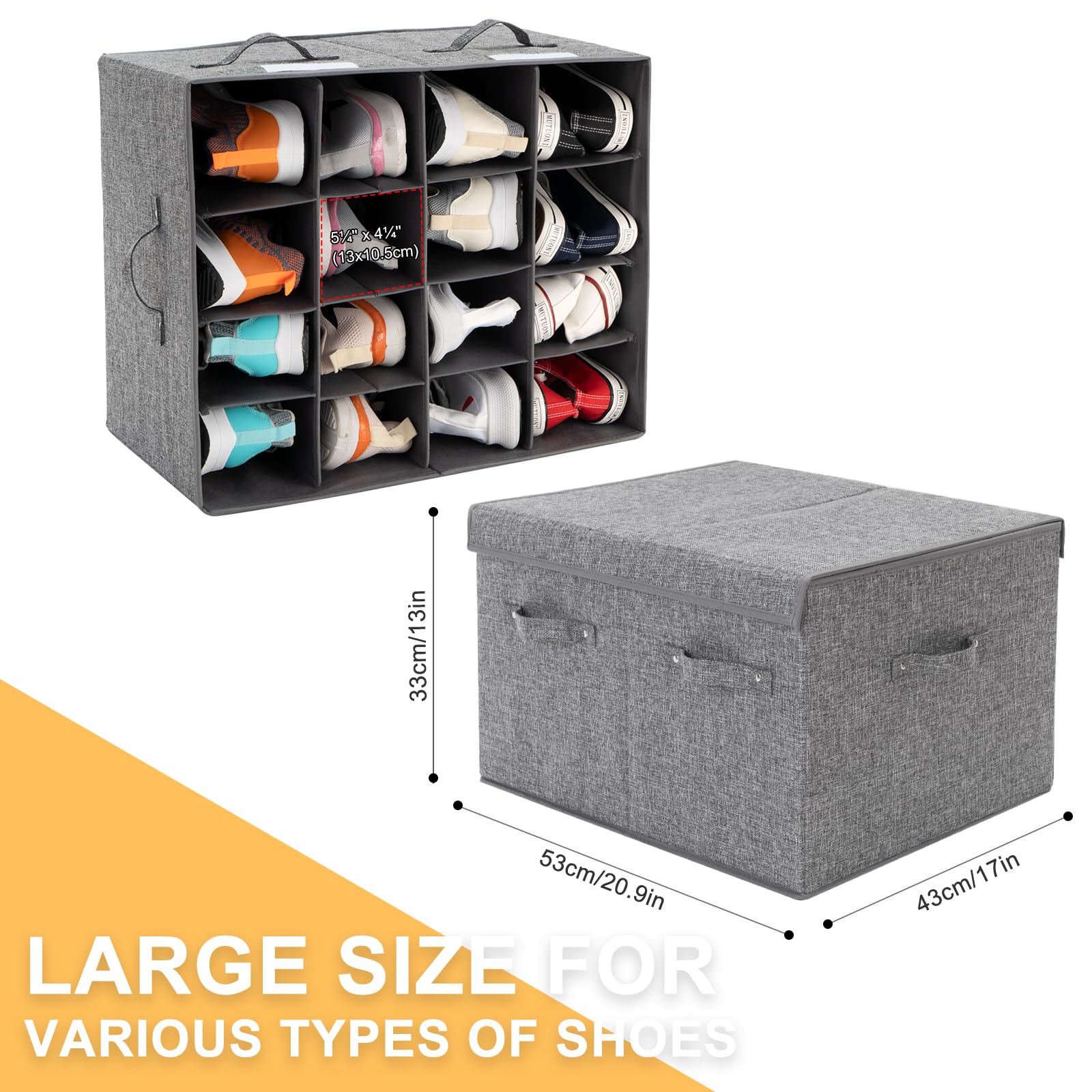 Heavy-duty, dustproof shoe box with lid by FBBABB