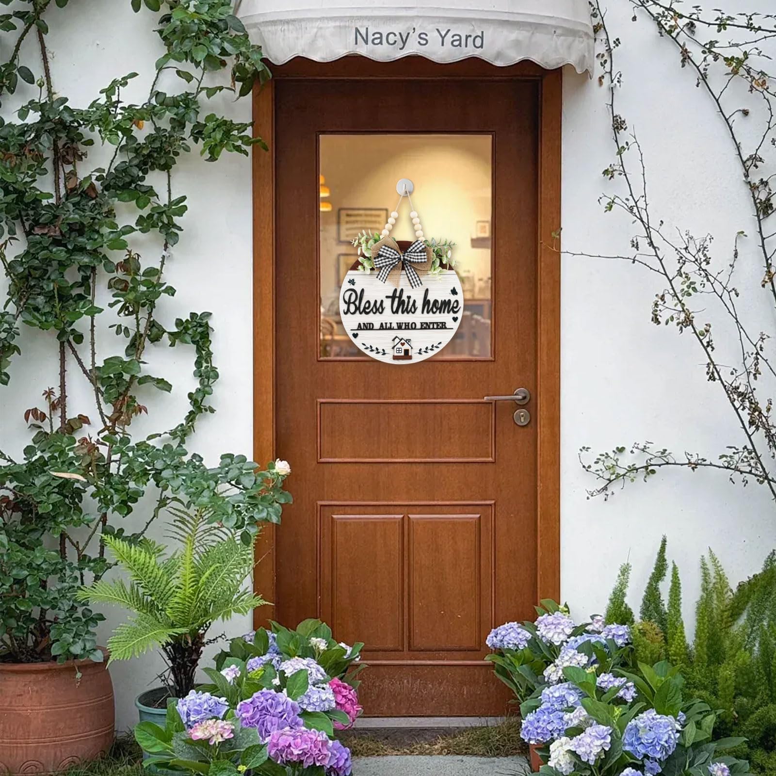 FBOUPYU wooden door sign suitable for indoor or outdoor display