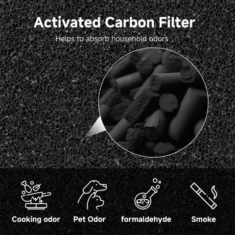 FCFMY AC400 activated carbon layer reducing household odors