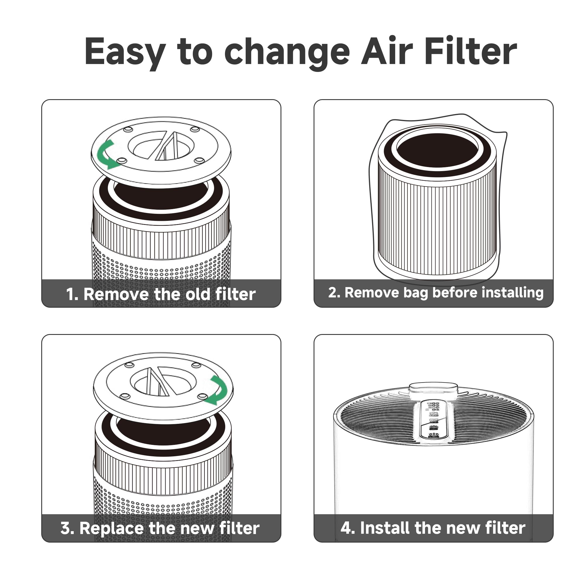 FCFMY AC400 filter compatible with Purivortex AC400 series